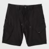 Men Volcom Hiking | Country Days Hybrid Shorts Black