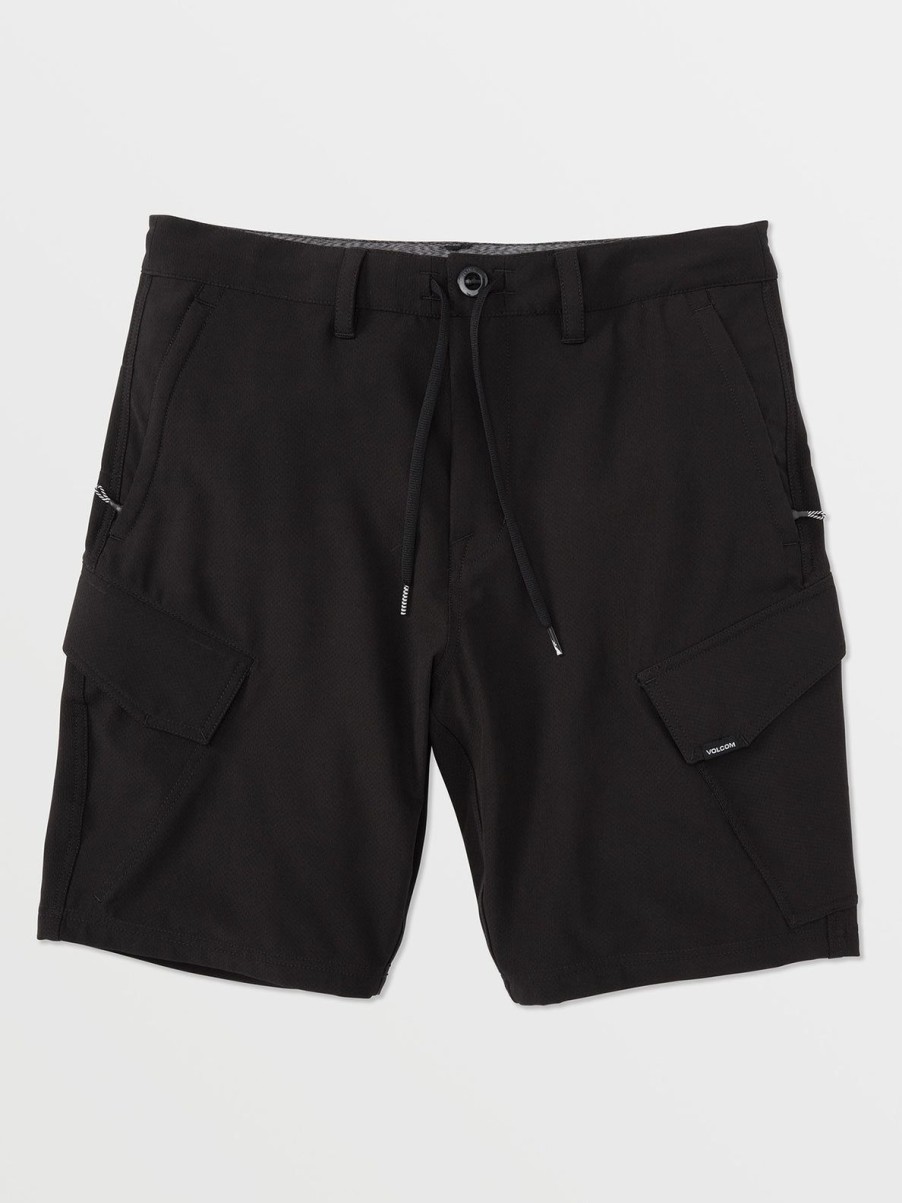 Men Volcom Hiking | Country Days Hybrid Shorts Black