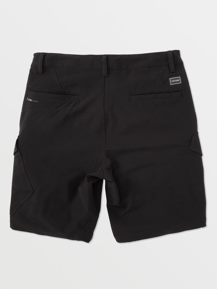 Men Volcom Hiking | Country Days Hybrid Shorts Black