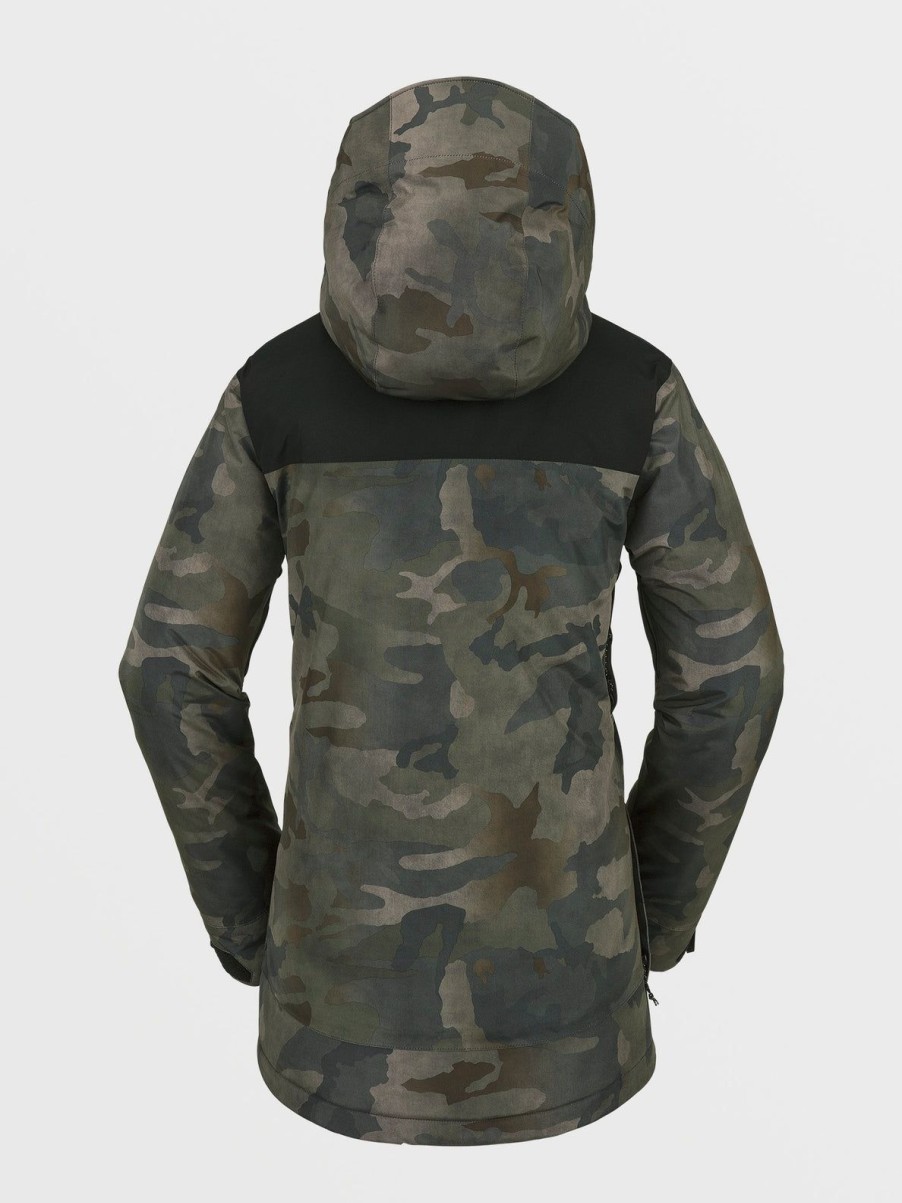 Women Volcom Jackets | Womens Ell Insulated Gore-Tex Jacket Cloudwash Camo