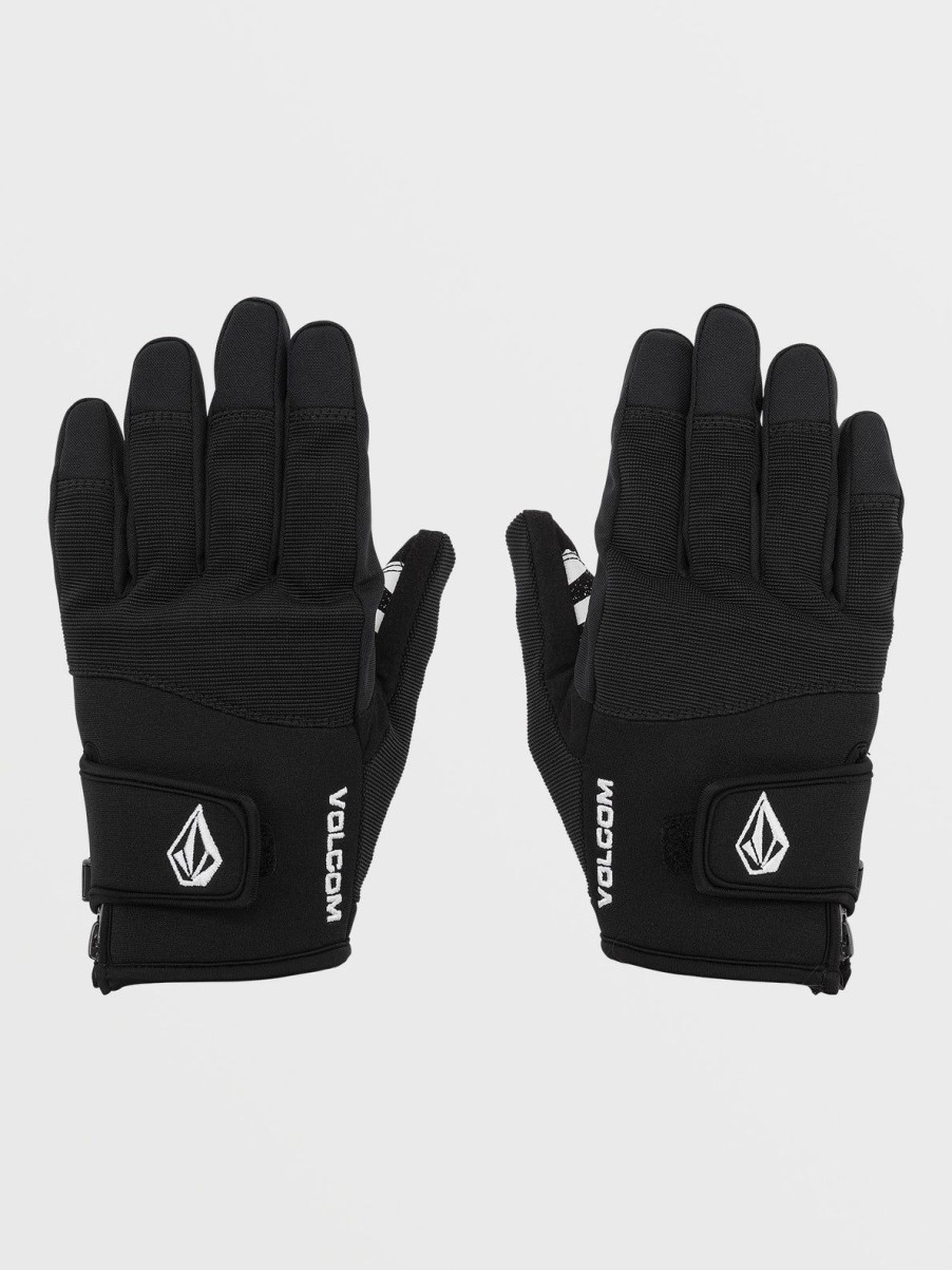 Men Volcom Gloves & Mitts | Mens Crail Gloves Black