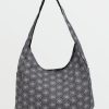 Women Volcom Bags & Backpacks | Schoolyard Canvas Hobo Tote Black/White