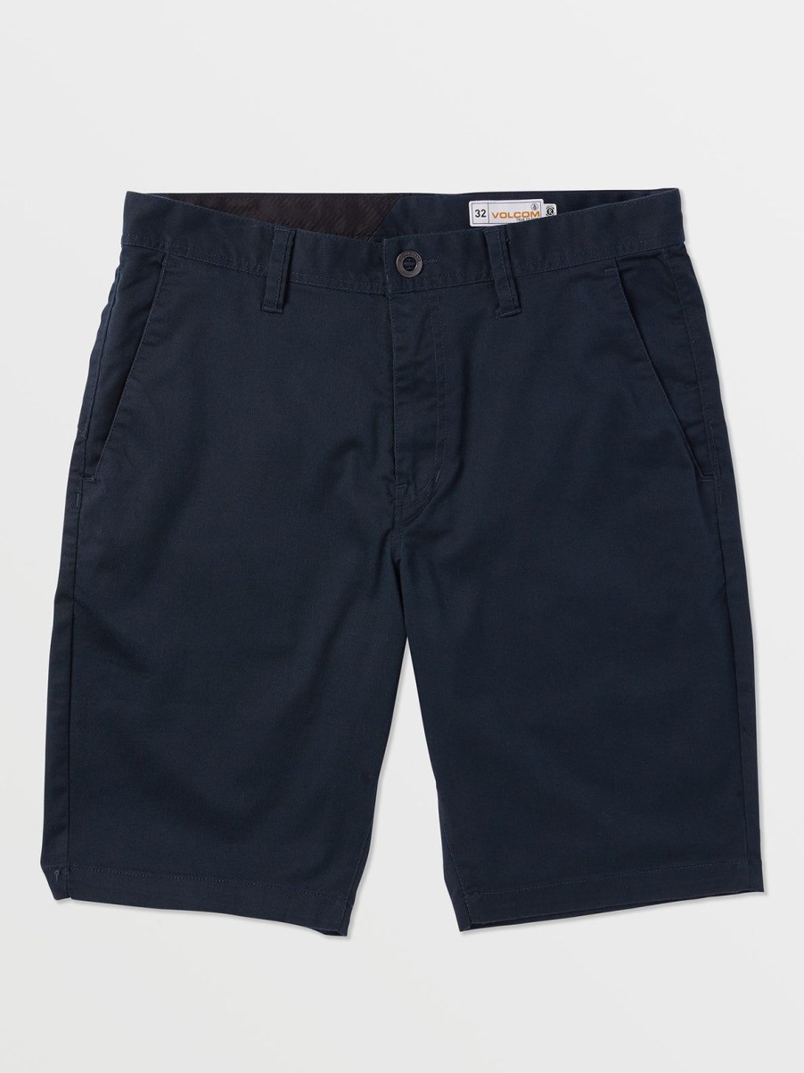 Men Volcom Shorts | Frickin Modern Stretch Chino Shorts Dark Navy