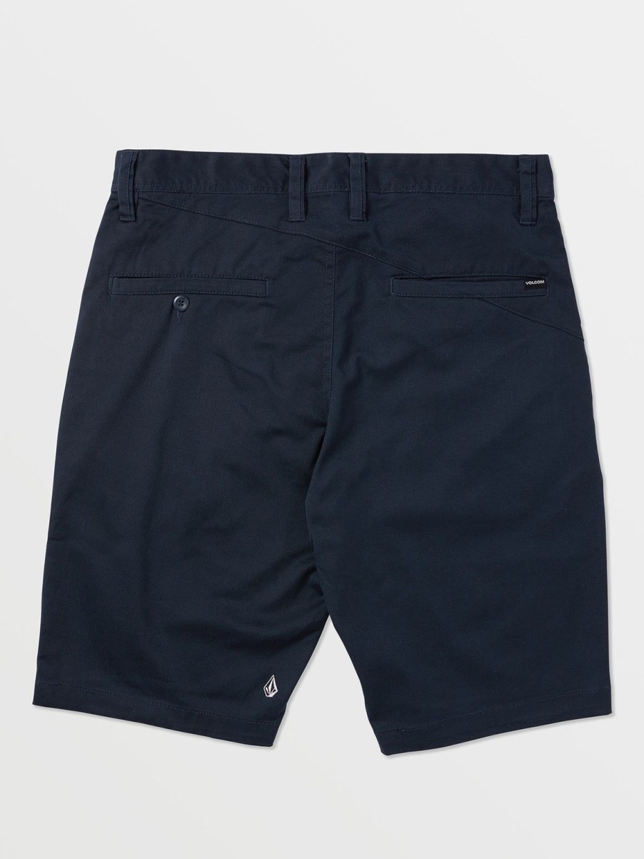 Men Volcom Shorts | Frickin Modern Stretch Chino Shorts Dark Navy