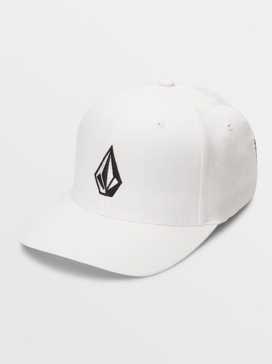 Men Volcom Hiking | Full Stone Flexfit Hat White