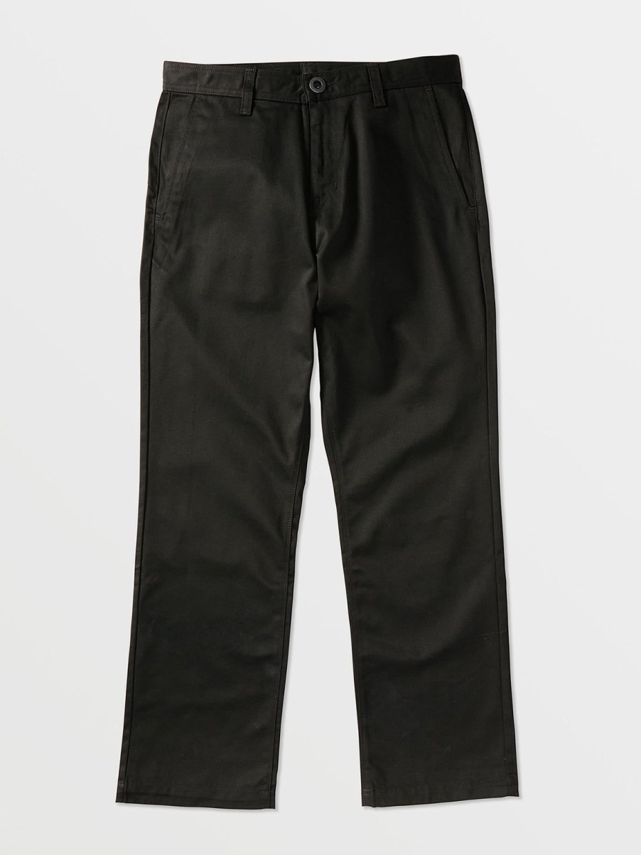 Men Volcom Pants | Frickin Skate Chino Pants Black