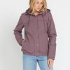 Women Volcom Jackets | Enemy Stone Jacket Acai