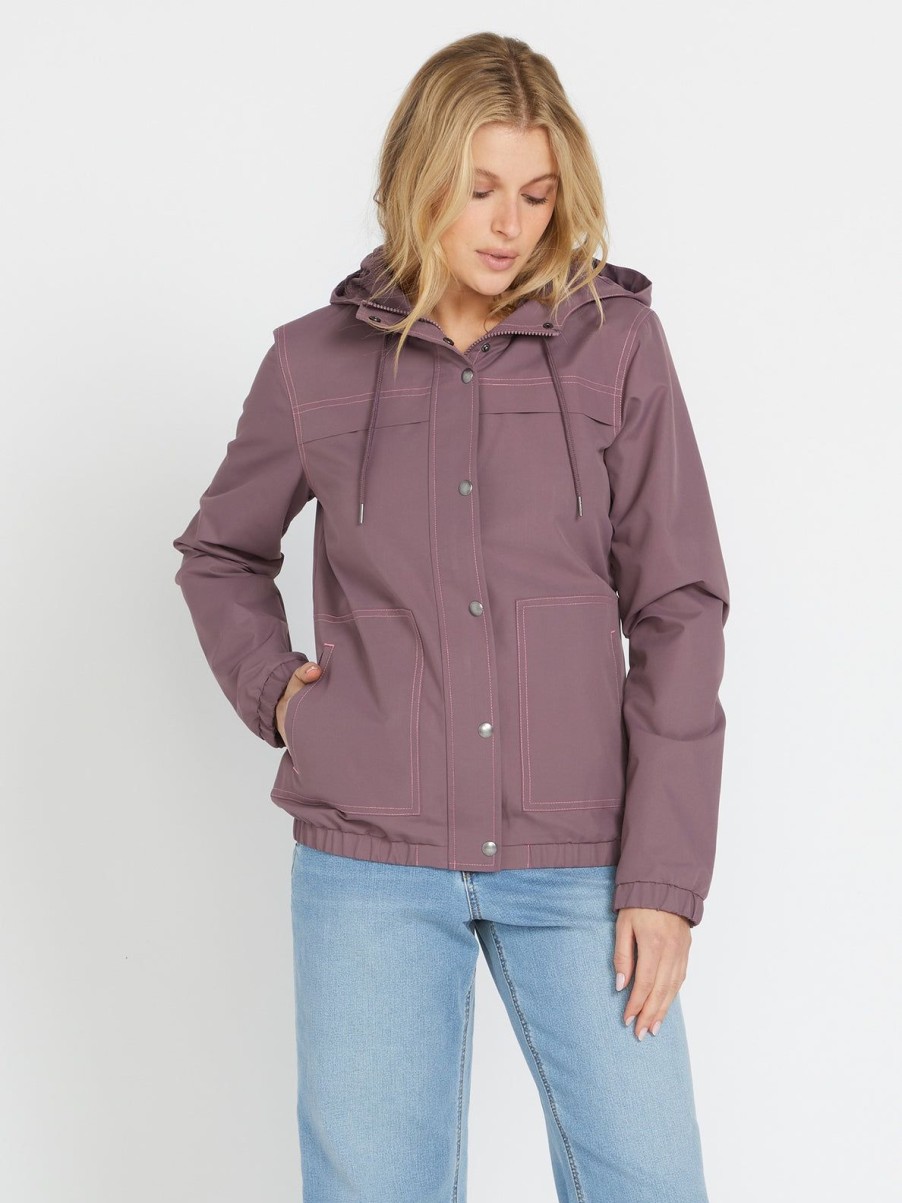 Women Volcom Jackets | Enemy Stone Jacket Acai