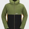 Men Volcom Layering | Mens Polar Fleece Hooded Full Zip Military