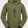 Kids Volcom Layering | Kids Hotlapper Fleece Pullover Military