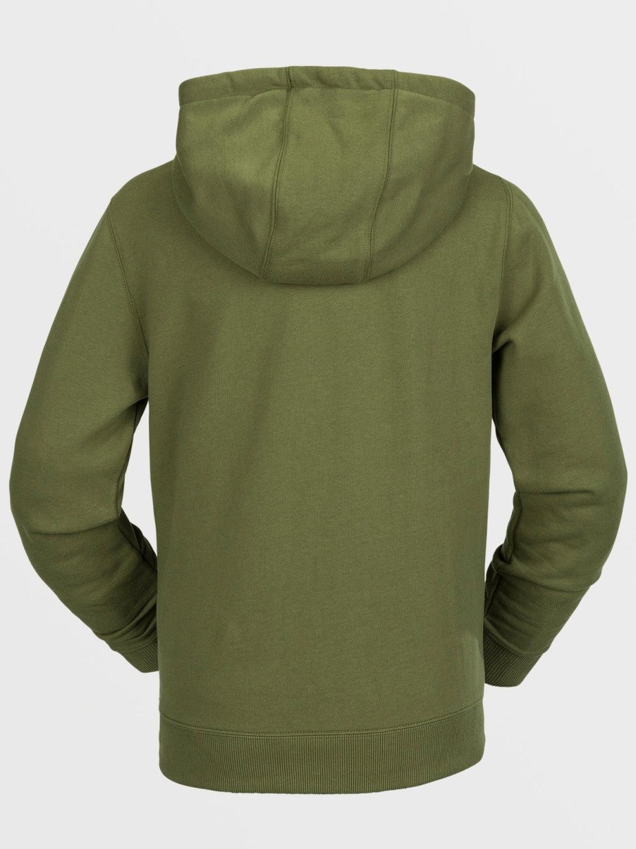 Kids Volcom Layering | Kids Hotlapper Fleece Pullover Military