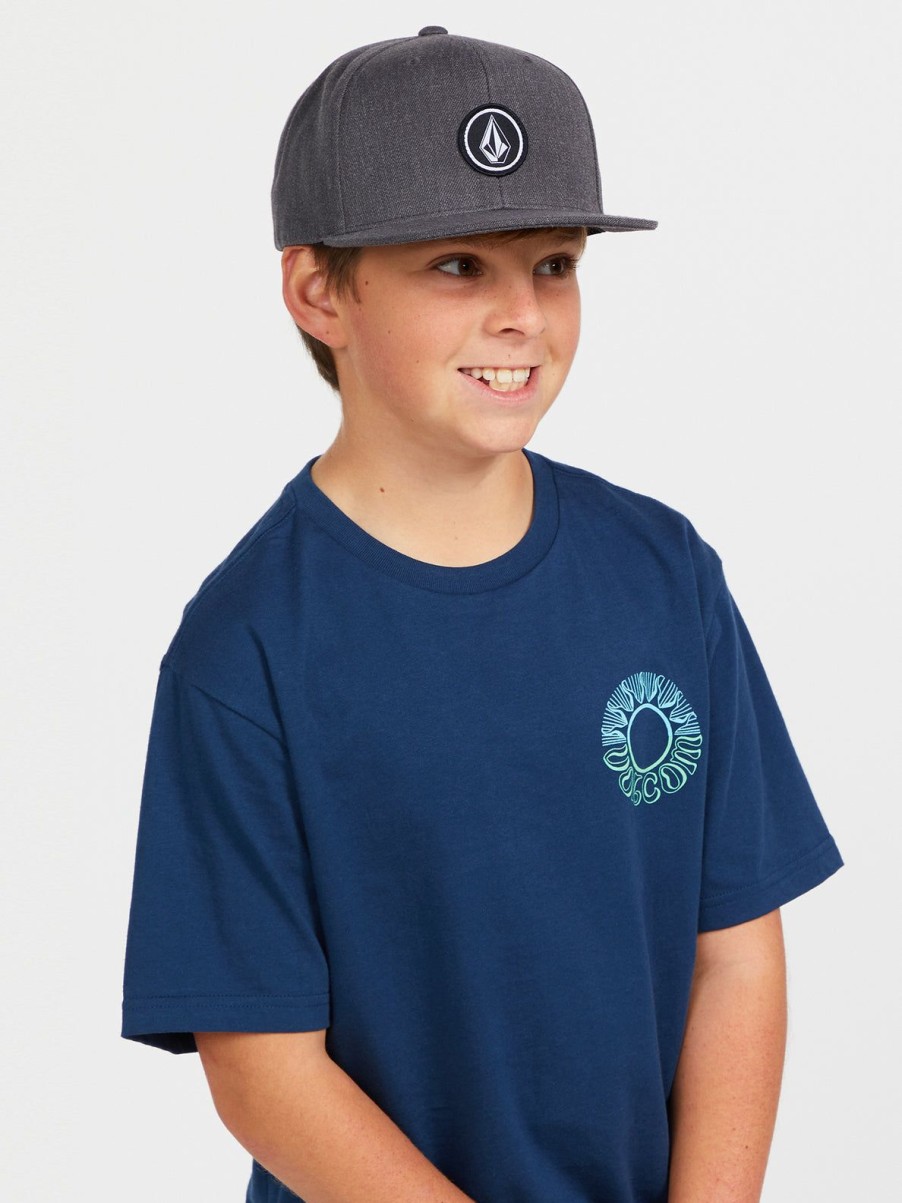 Boys Volcom | Big Boys Quarter Twill Hat Charcoal Heather