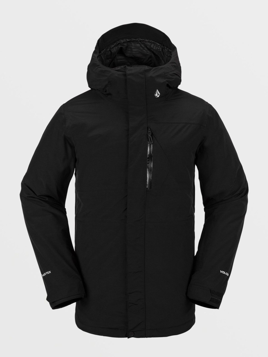 Men Volcom Jackets | Mens L Insulated Gore-Tex Jacket Black