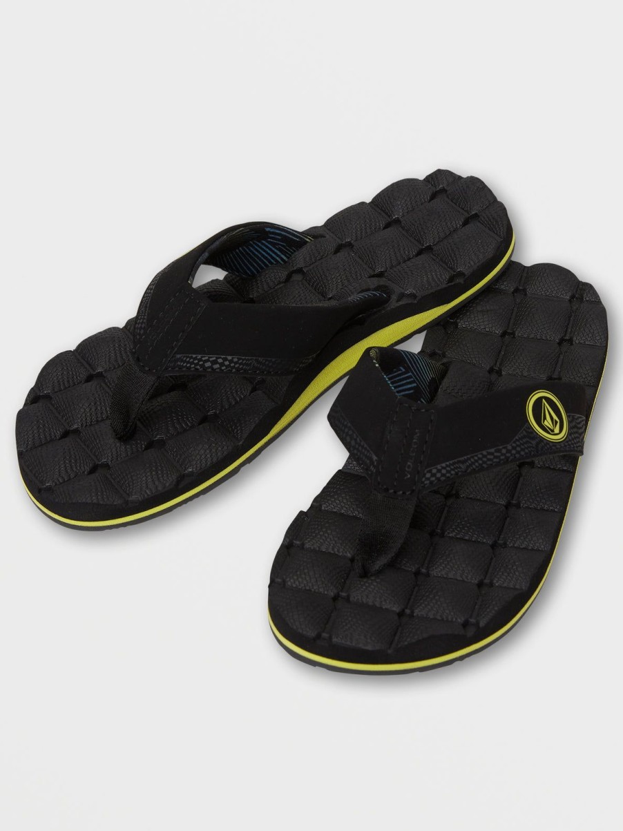 Boys Volcom | Big Boys Recliner Sandal Lime