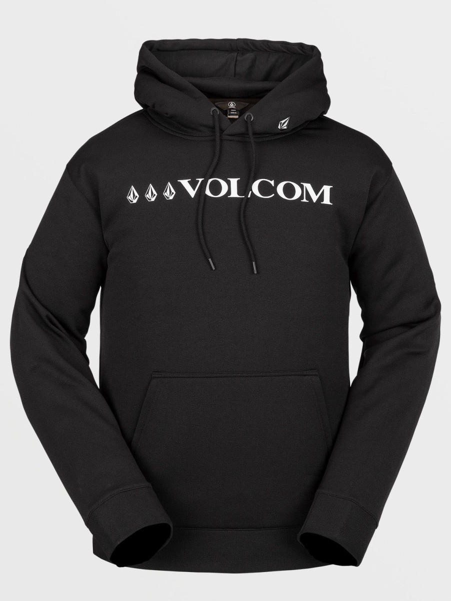 Men Volcom Hoodies & Sweatshirts | Mens Core Hydro Fleece Hoodie Black