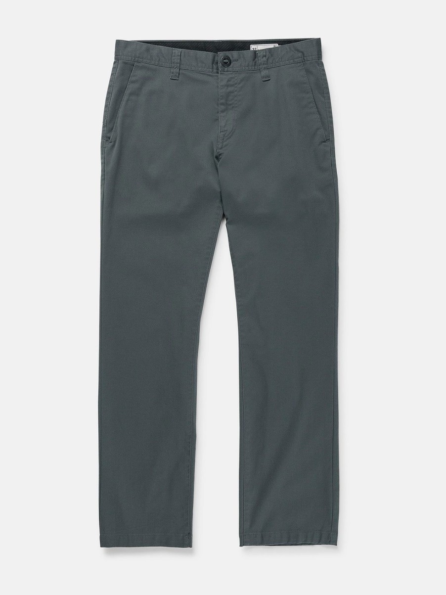 Men Volcom Golf | Frickin Modern Stretch Chino Pants Dark Slate