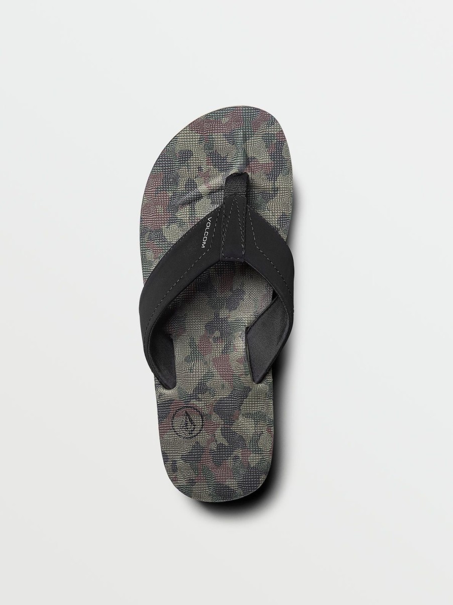 Men Volcom Sandals | Victor Sandals Dark Camo