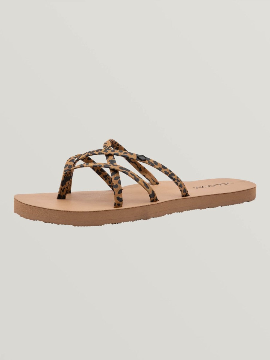 Women Volcom Sandals | New School Ii Sandal Cheetah