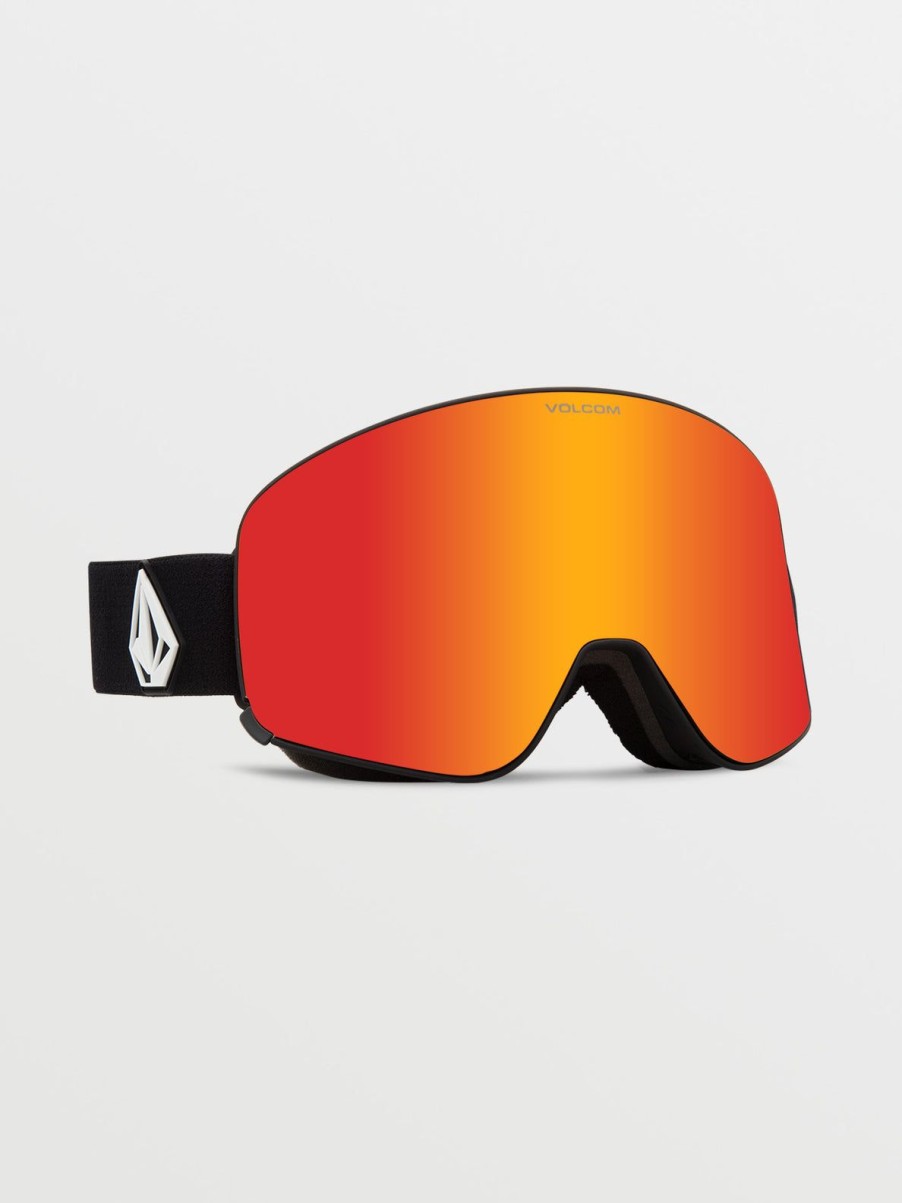 Men Volcom Goggles | Odyssey Goggle - Matte Black/Chrome Red