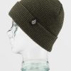 Women Volcom Hats & Beanies | Womens V.Co Baseline Beanie Light Military