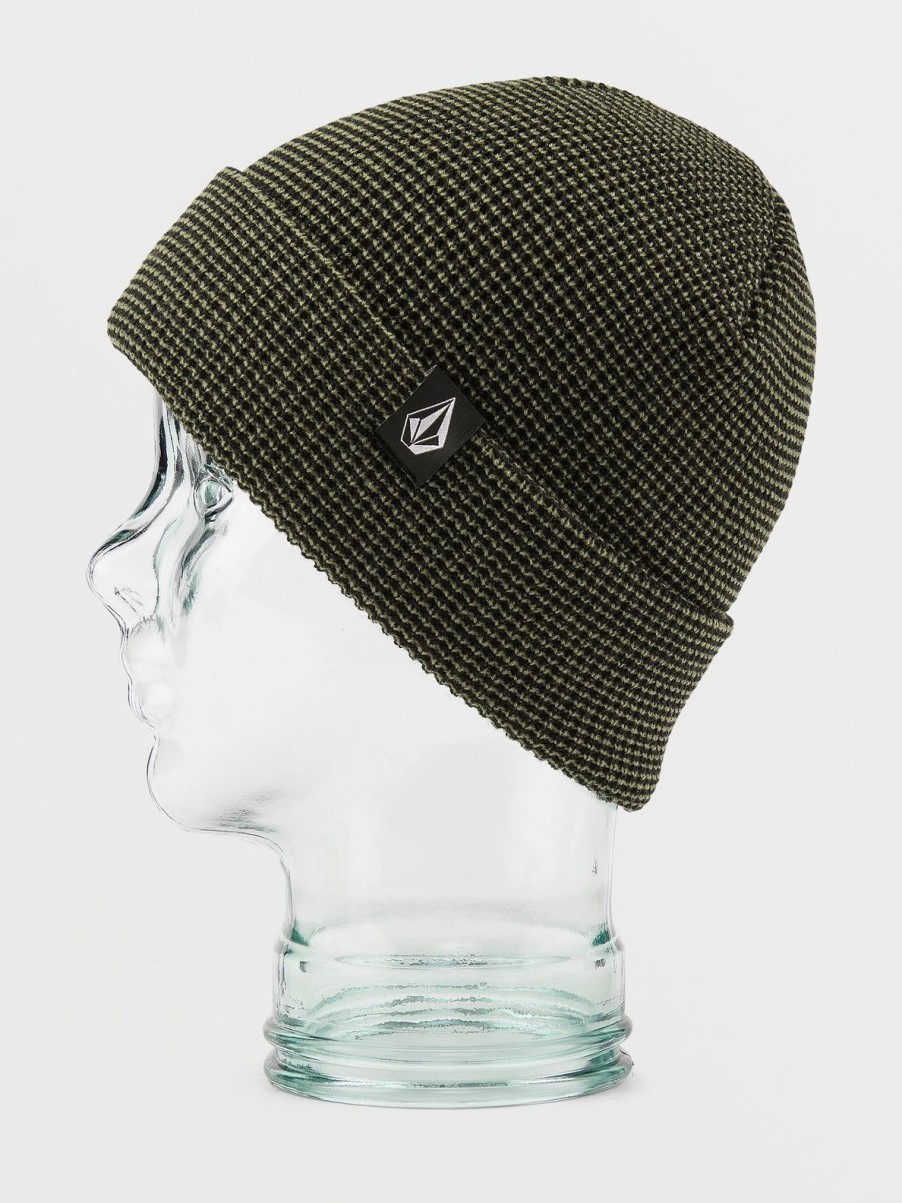 Women Volcom Hats & Beanies | Womens V.Co Baseline Beanie Light Military