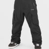 Men Volcom Pants | Mens Stone Stretch Gore-Tex Pants Black