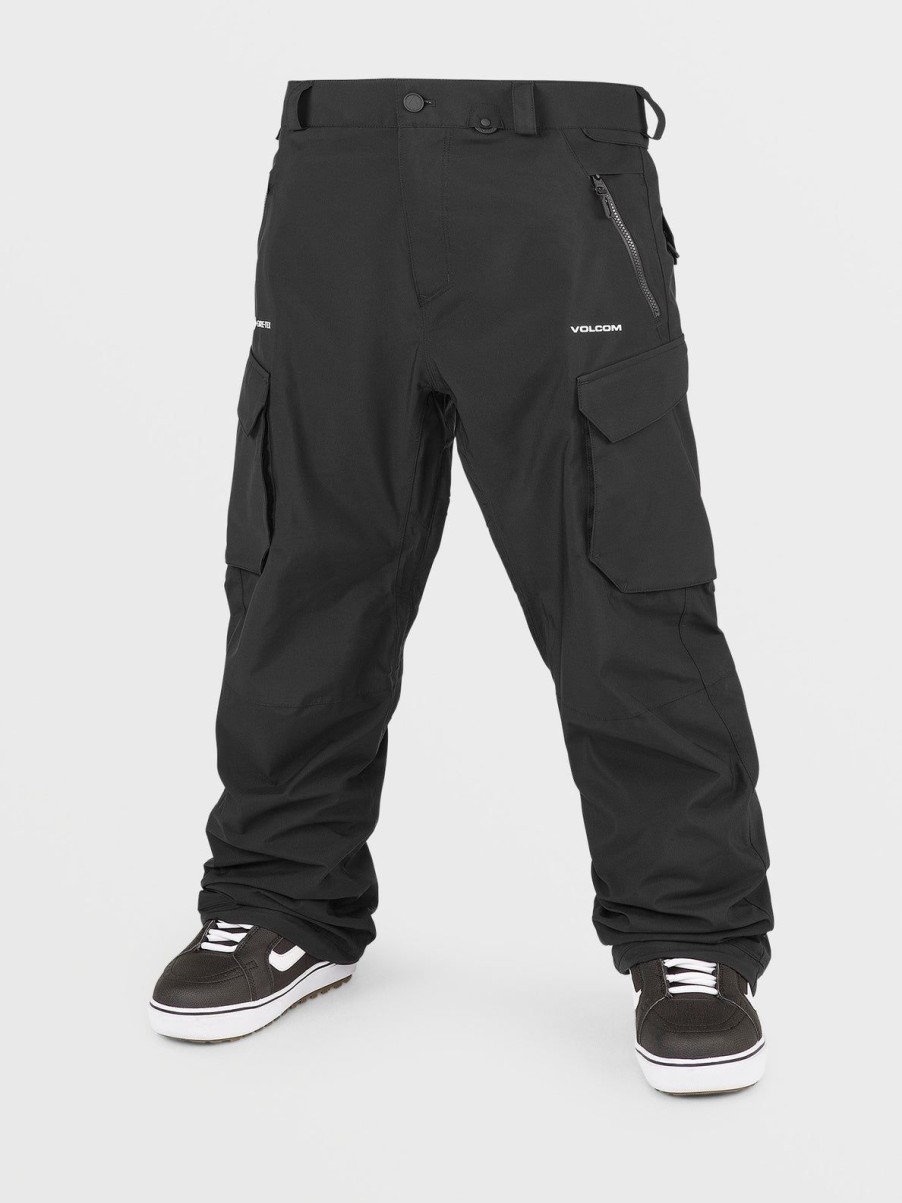 Men Volcom Pants | Mens Stone Stretch Gore-Tex Pants Black