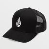 Men Volcom Hiking | Full Stone Cheese Hat Black