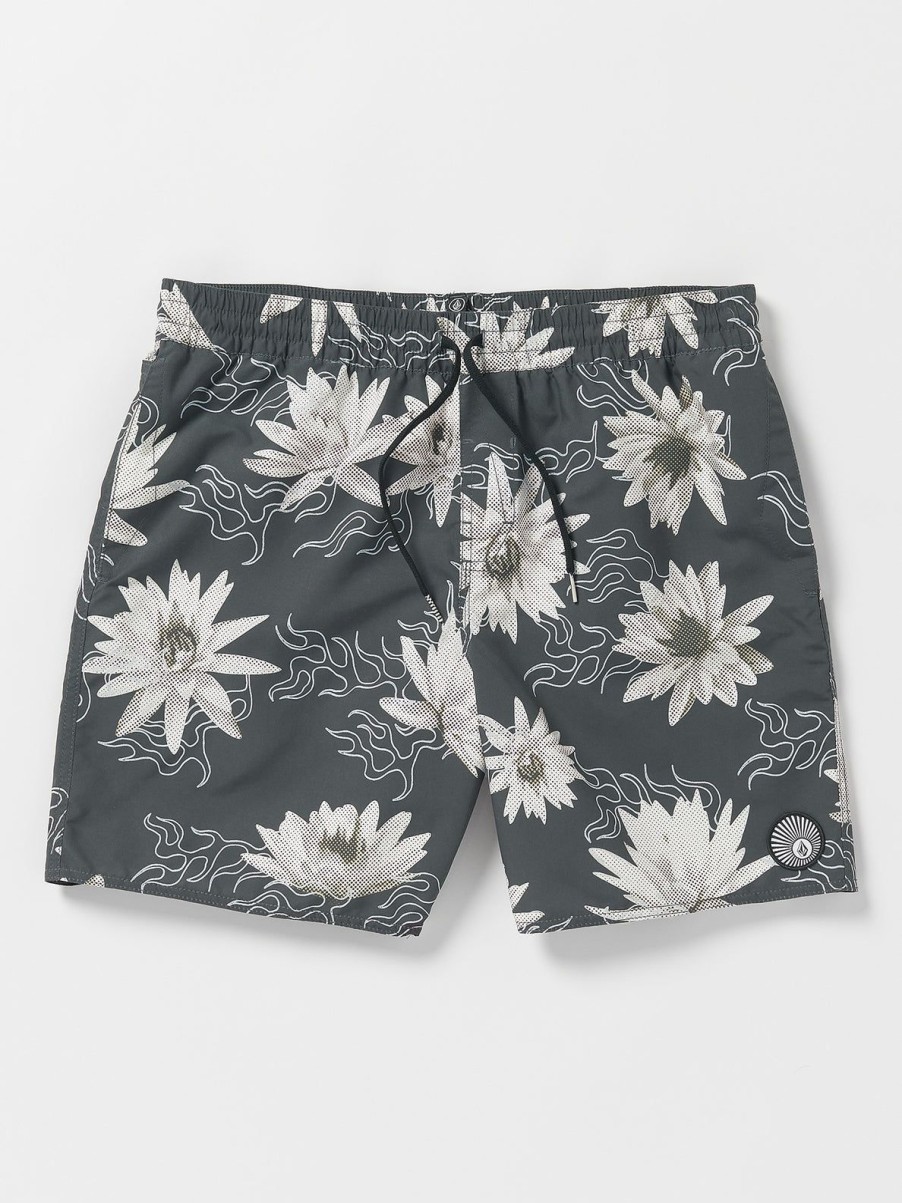 Men Volcom Boardshorts & Trunks | Polys Cracker Trunks Stealth