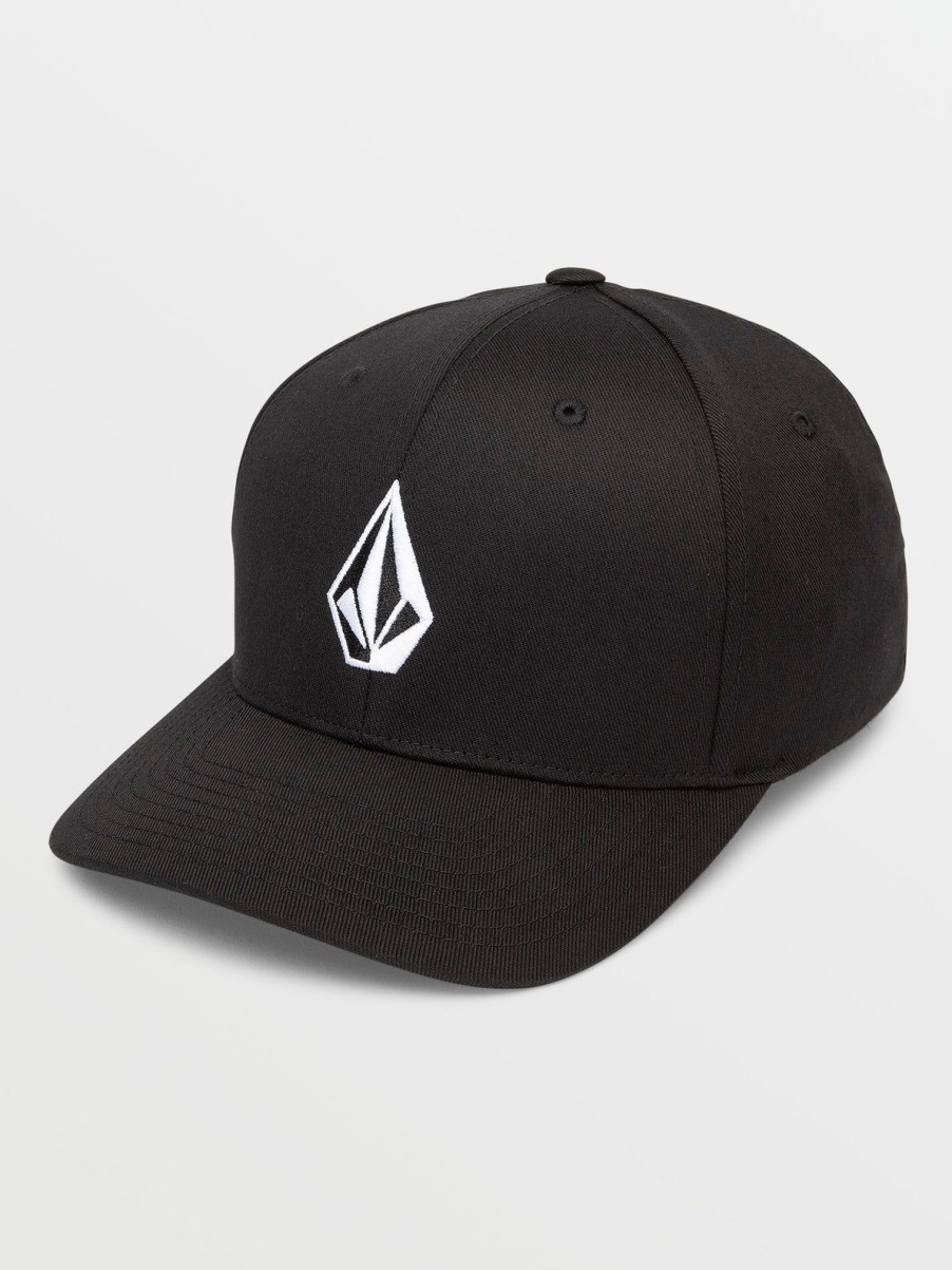 Men Volcom Hats & Beanies | Full Stone Flexfit Hat Black