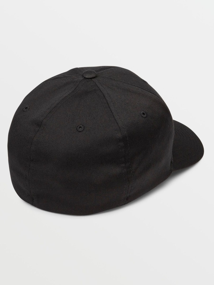 Men Volcom Hats & Beanies | Full Stone Flexfit Hat Black