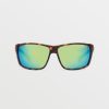 Men Volcom Accessories | Roll Sunglasses/Green Polar Matte Tort