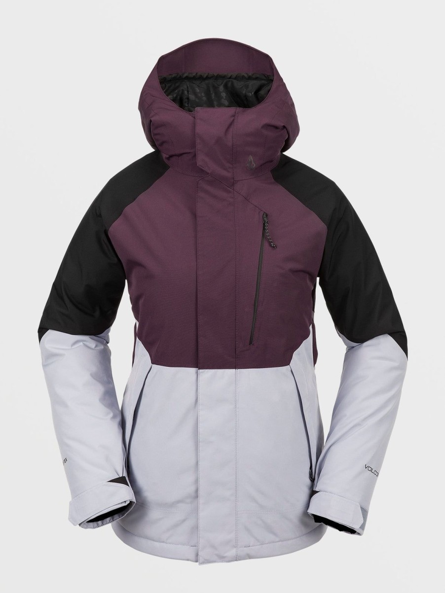 Women Volcom Jackets | Womens V.Co Aris Gore-Tex Jacket Blackberry