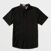 Men Volcom Shirts & Flannels | Everett Oxford Short Sleeve Shirt New Black