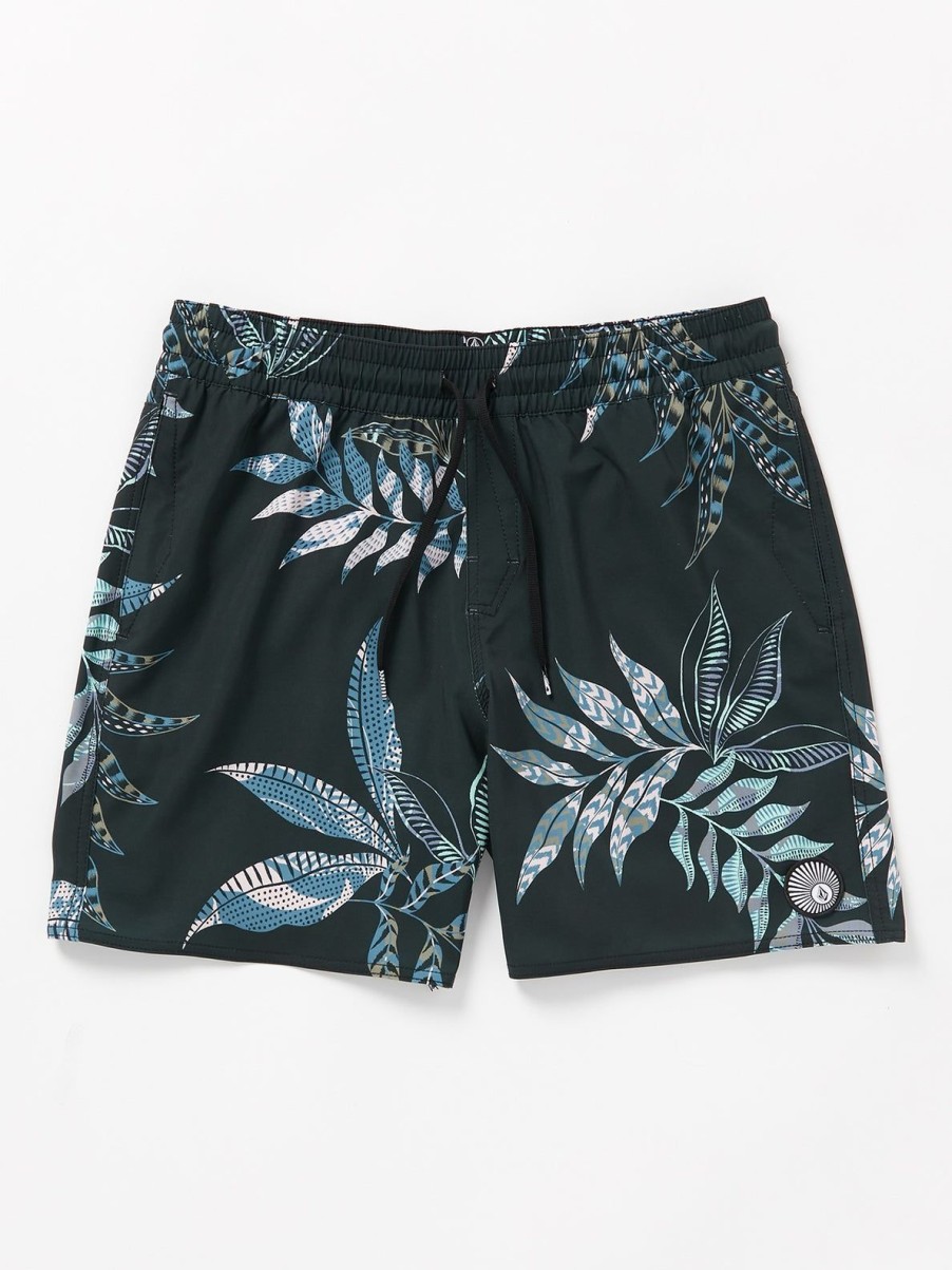 Men Volcom Boardshorts & Trunks | Baffle Trunks Black