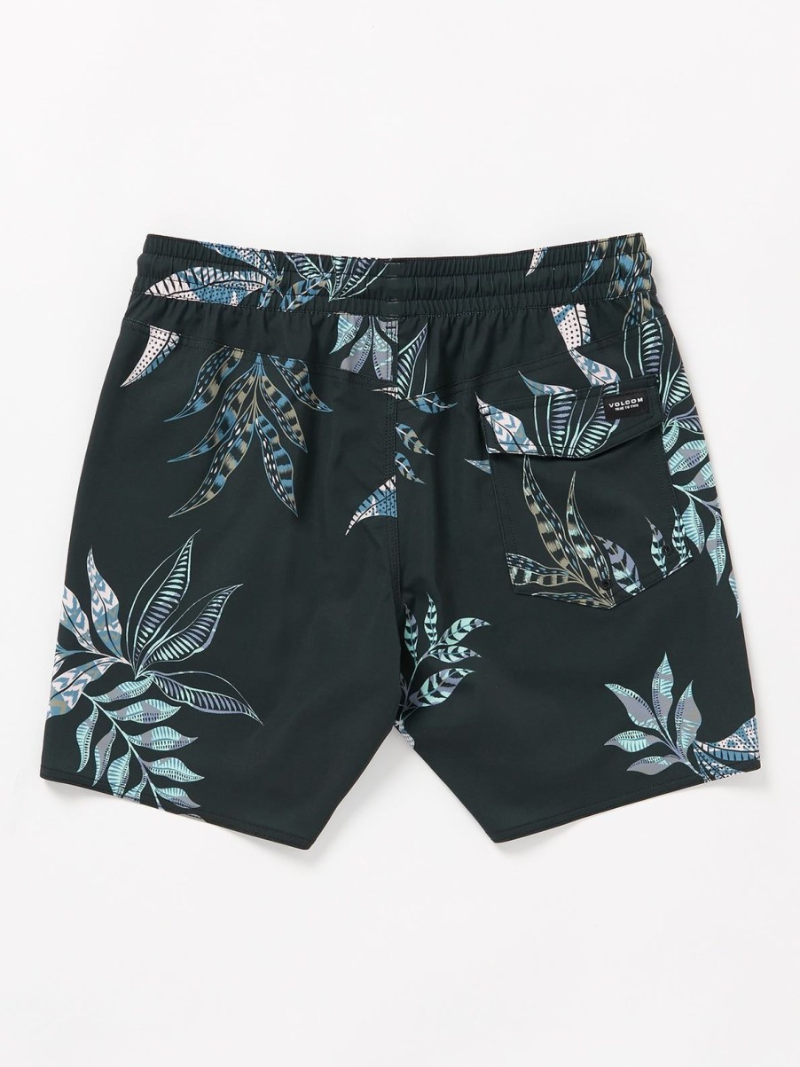 Men Volcom Boardshorts & Trunks | Baffle Trunks Black