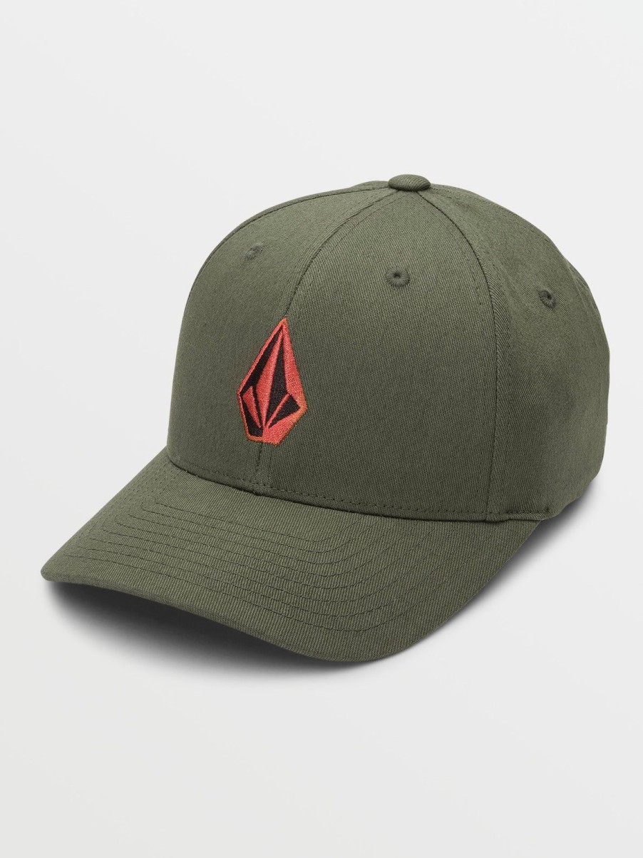 Boys Volcom | Big Boys Full Stone Flexfit Hat Military