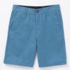 Boys Volcom Shorts | Big Boys Frickin Chino Shorts Stone Blue