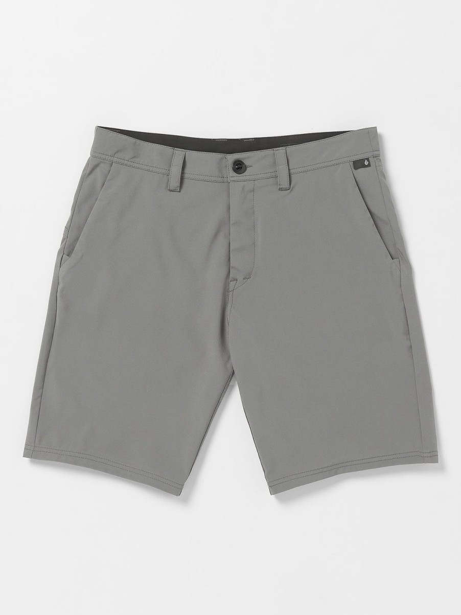 Men Volcom Hiking | Frickin Cross Shred Shorts Pewter