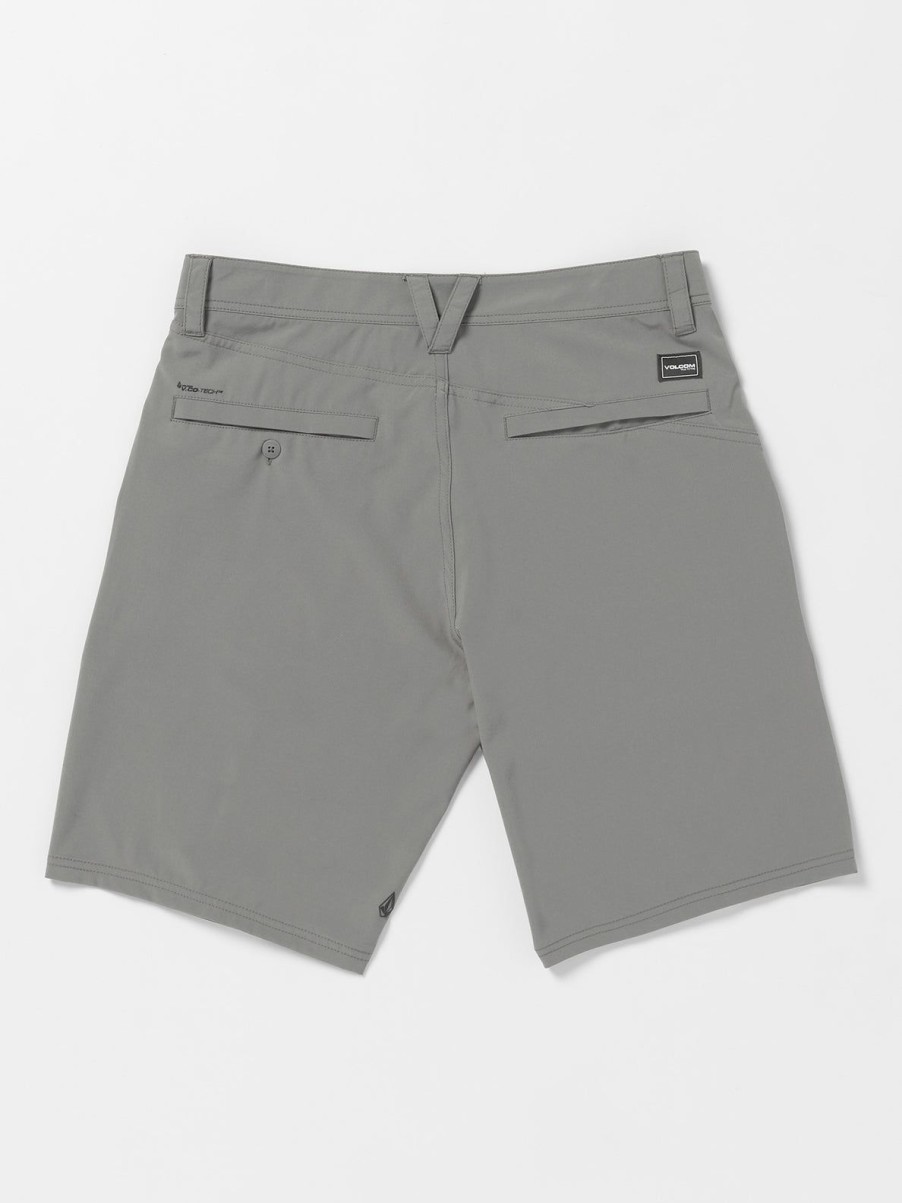 Men Volcom Hiking | Frickin Cross Shred Shorts Pewter