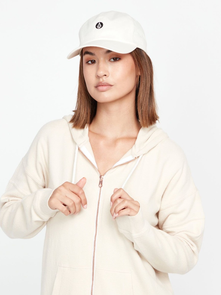 Women Volcom Hiking | Circle Stone Dad Hat Star White