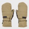 Women Volcom Gloves & Mitts | Womens Peep Gore-Tex Mitts Dark Khaki