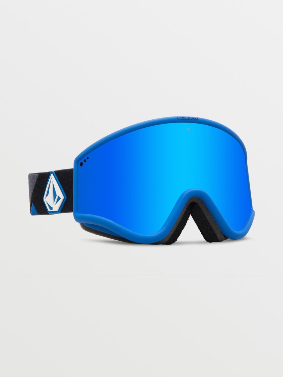 Men Volcom Goggles | Yae Goggle/Dark Grey/Chrome+Bl Blue