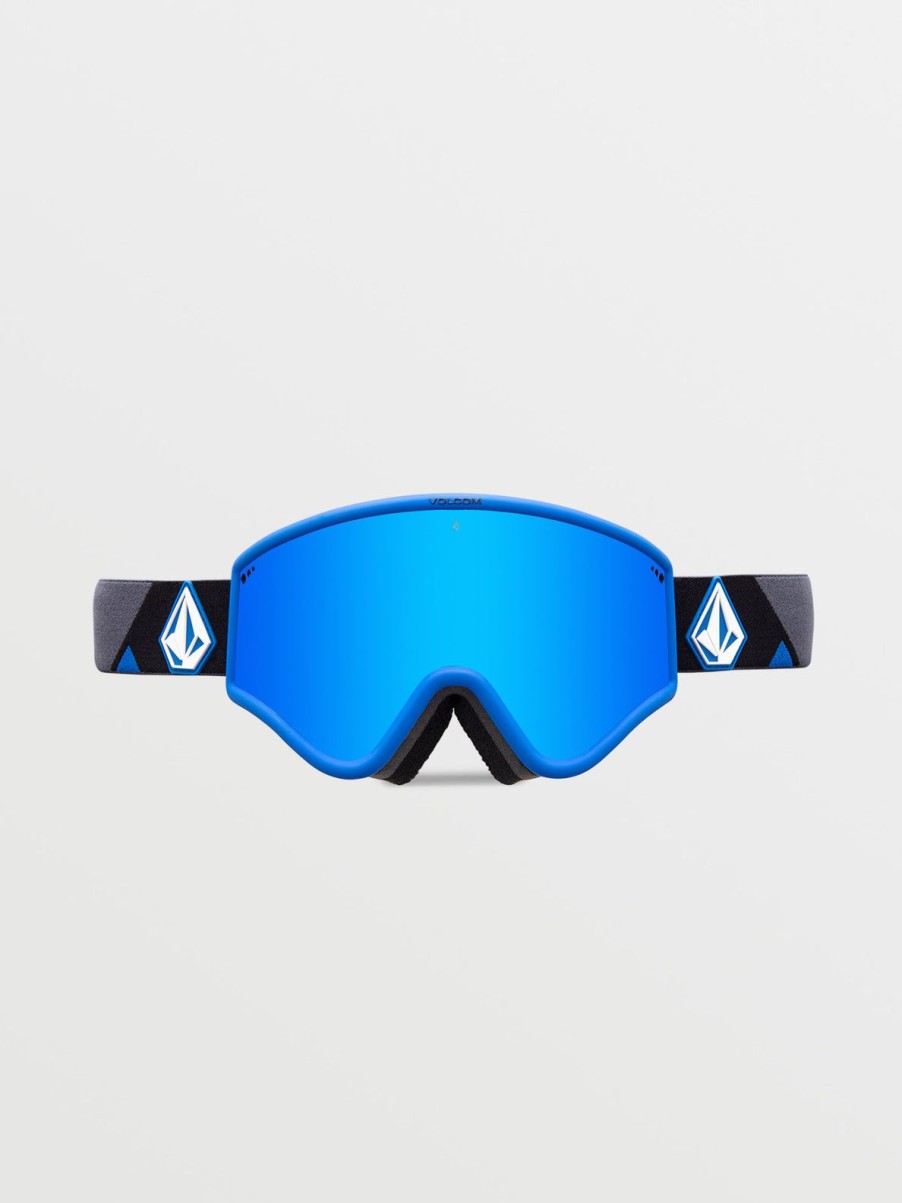 Men Volcom Goggles | Yae Goggle/Dark Grey/Chrome+Bl Blue