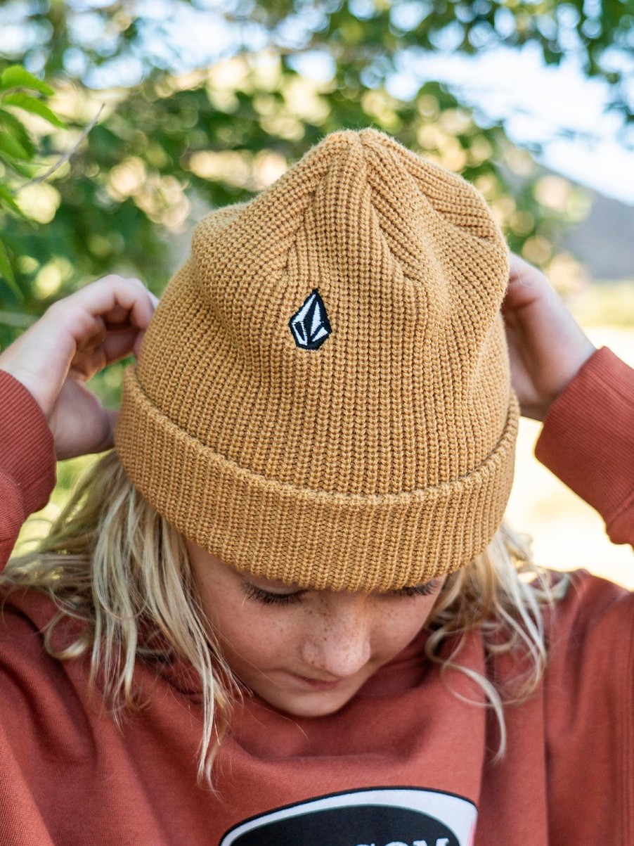 Boys Volcom | Big Boys Full Stone Beanie Mustard