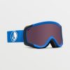 Men Volcom Goggles | Attunga Youth Goggle - Black/Blue/Light +Bl Bronze