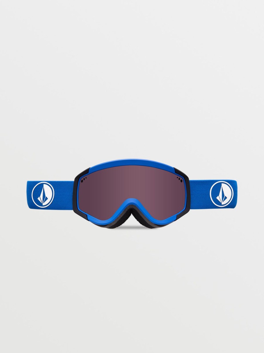 Men Volcom Goggles | Attunga Youth Goggle - Black/Blue/Light +Bl Bronze