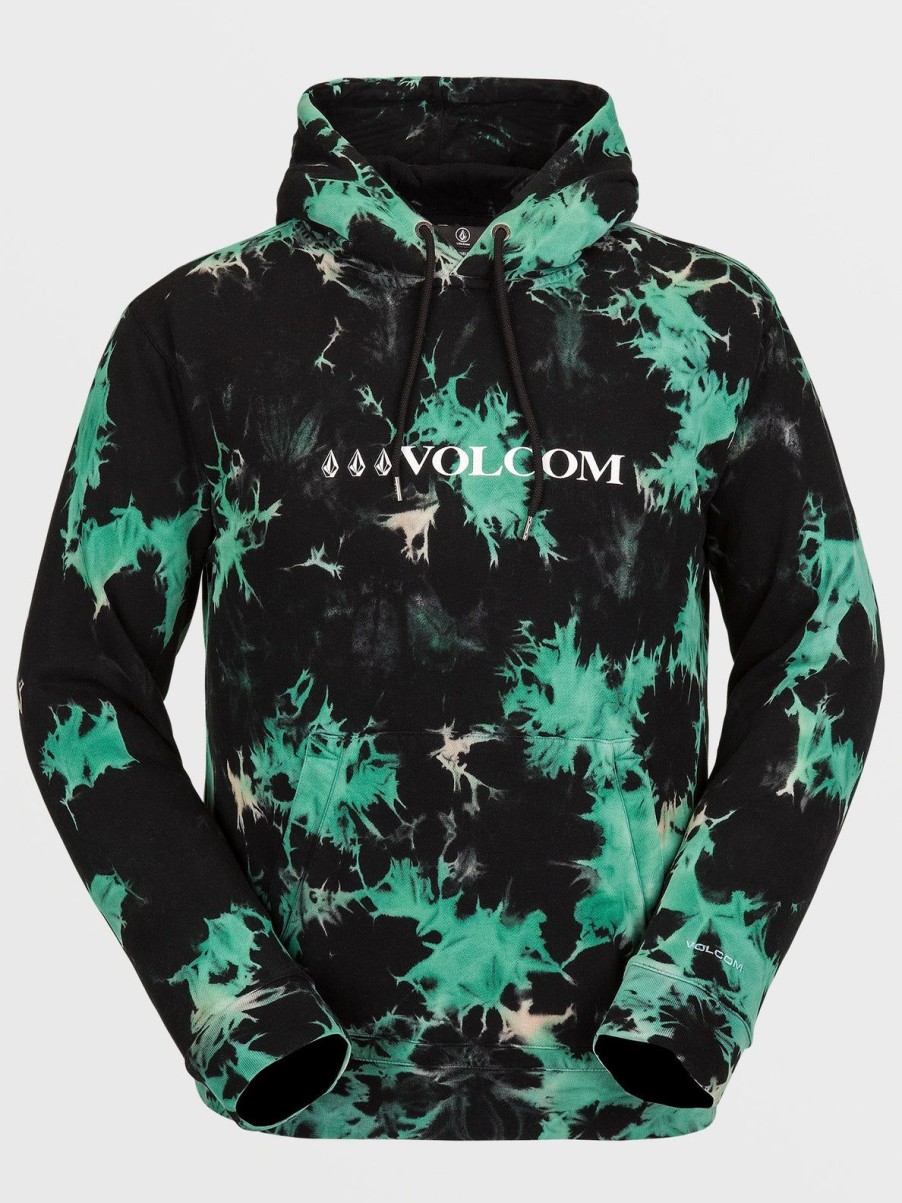 Men Volcom Layering | Mens D.I. Fleece Pullover Spritz Black