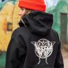 Women Volcom Layering | Womens Costus Pullover Fleece Black