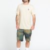 Men Volcom T-Shirts & Tanks | Stone Tech Short Sleeve Tee Cloud